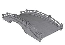 景观桥拱桥SU模型