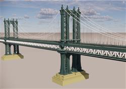 大桥桥梁SU模型
