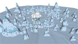 冰山冰川SU模型