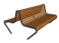 公园椅长椅su模型(ID90540)