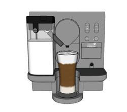 咖啡机饮料机SU模型