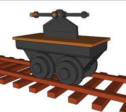 铁路泵车SU模型