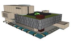 档案楼建筑办公楼SU模型