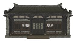 中式民居斗拱SU模型