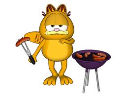加菲猫烤肠SU模型