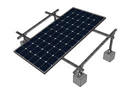 太阳能光伏支架SU模型