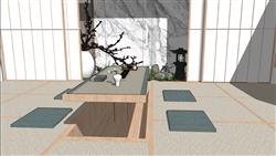 日式su茶室模型(ID94346)