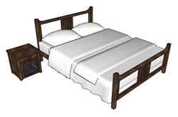 床铺SU模型