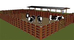 奶牛畜牧牲畜SU模型