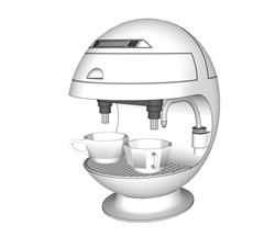咖啡机SU模型