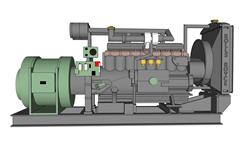 水泵机械SU模型