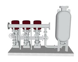 水泵机械设备skp模型(ID95544)