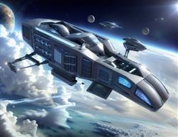 星际飞船未来太空SU模型