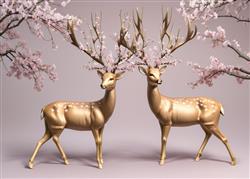 小鹿雕塑SU模型(ID96153)