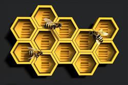 蜂巢蜂窝蜜蜂SU模型