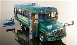 美国校车巴士SU模型