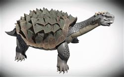 盾龟龙恐龙SU模型