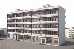 学校宿舍楼SU模型(ID104251)