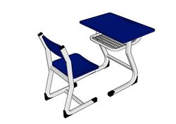 课桌椅SU模型