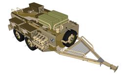 军事武器水箱SU模型