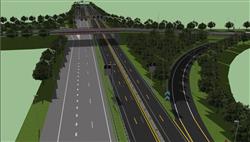 高速公路匝道SU模型