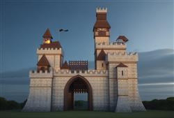 城堡城门SU模型