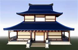 日式古代住宅SU模型