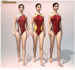 泳装运动员的人物SKP模型(ID125931)