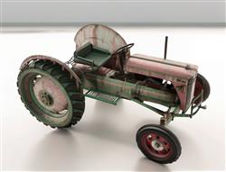 生锈农用拖拉机SU模型