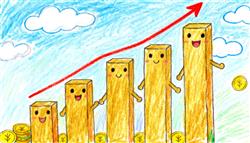 水彩画：现货黄金价格创历史新高