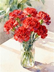 水彩画:“花儿为什么这样红”
