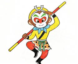 简笔画:孙悟空和金箍棒