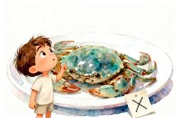 水彩画:刚死不久的螃蟹能吃吗?
