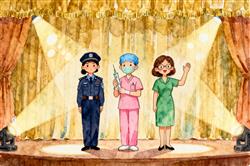 水彩画:每一位妇女都是主角