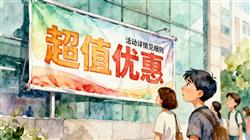 水彩画:大字吸睛、小字免责 广告成文字游戏