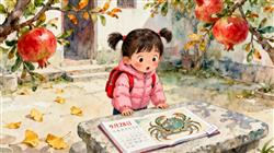 水彩画:都要穿羽绒服了,大闸蟹怎么还没上市?