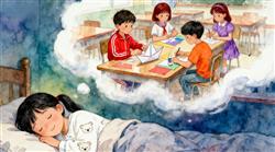水彩画:做梦梦到的人究竟和你是啥关系？