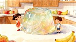 水彩画:果冻里的蒟蒻到底是什么呢？