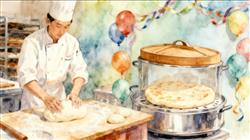 水彩画:烧饼再次入选世界最好吃50种面包