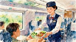 水彩画:高铁推出17元盒饭:门店现炒