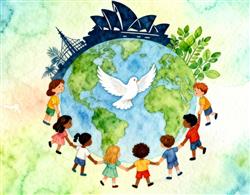 水彩画:携手开创亚太发展新时代