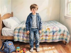 水彩画:穿着外裤到底能不能直接坐床上