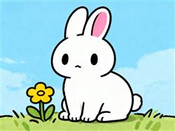 简笔画:儿童简单小兔子