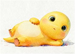 简笔画:奶龙图片简笔画