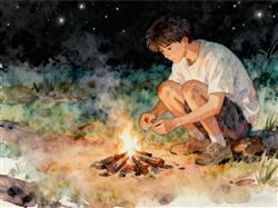 水彩画:荒野求生选手称很难玩下去