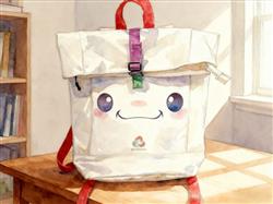 水彩画:“大湾鸡”书包火了！