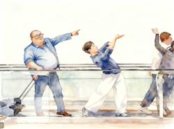 水彩画:“大叔不理解但照做”走红 