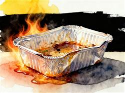 水彩画:温度超65℃ !塑料盒会释放有害物质