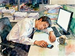 水彩画:35岁男子因朋友圈无人点赞患抑郁症