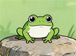 简笔画:青蛙简笔画图片